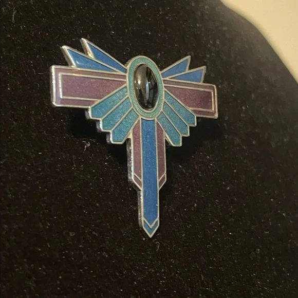 Vintage Roman Art Deco Style Enamel Brooch - Picture 3 of 6